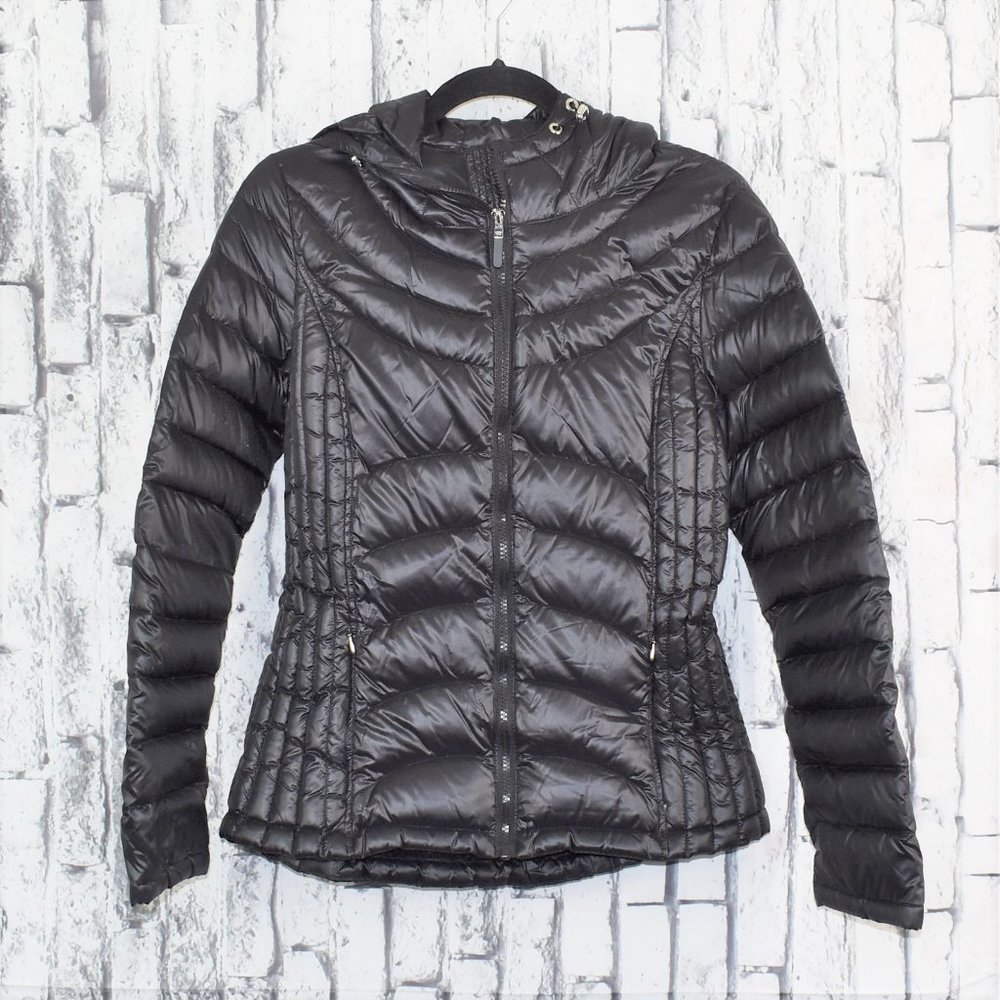 Andrew Marc Hooded Packable Lightweight Puffer
